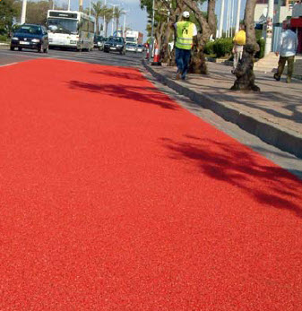 Bus lane Anti Slip and Color Demarcation application